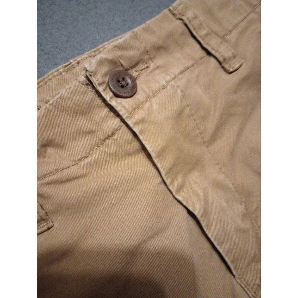 American Eagle Flex Chino Pants Men 32x34 Khaki Slim Stretch Athletic Skinny